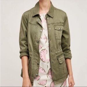 Marrakech Anthropologie Green Utility Jacket Geneva Military Size Extra …